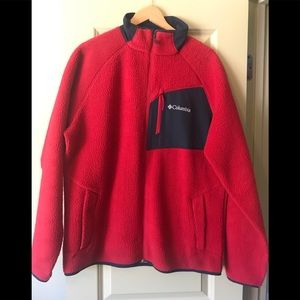 MEN’S COLUMBIA FLEECE ZIP UP JACKET SIZE XXL